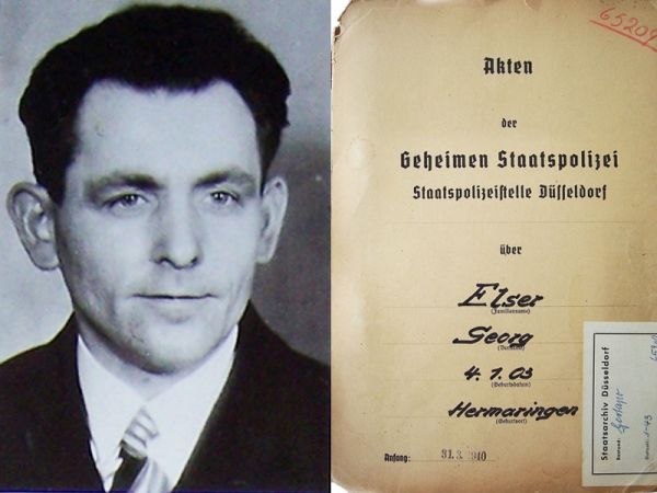 Verlängert: „Ich habe den Krieg verhindern wollen&quot; – Georg Elser und das Attentat vom 8. November 1939