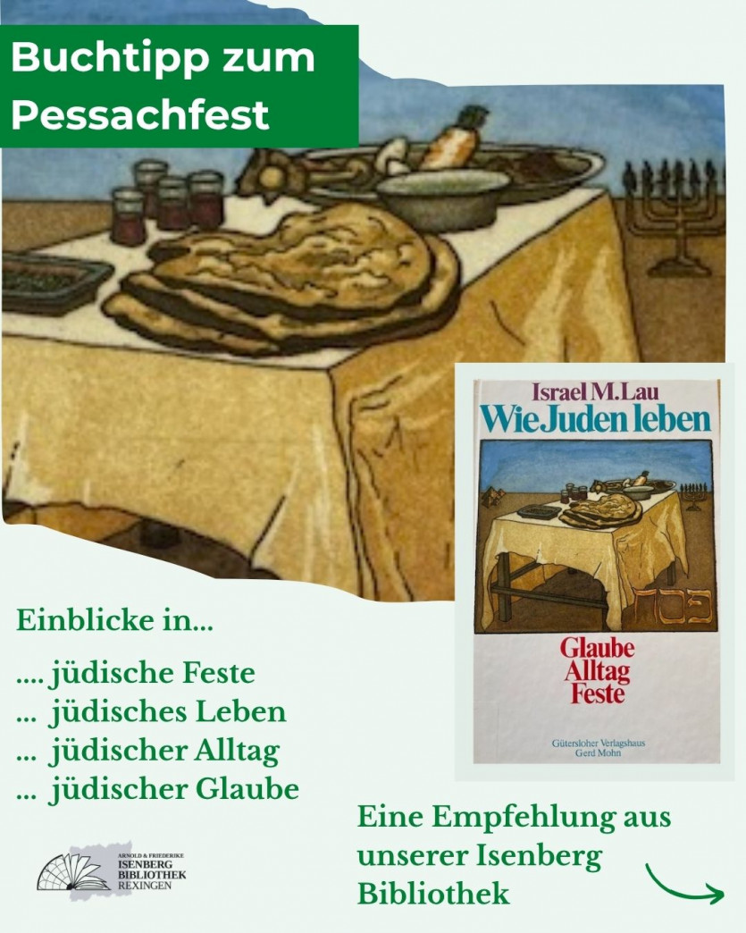 Buchtipp zum Pessachfest "Wie Juden leben - Glaube Alltag Feste" von Israel M. Lau