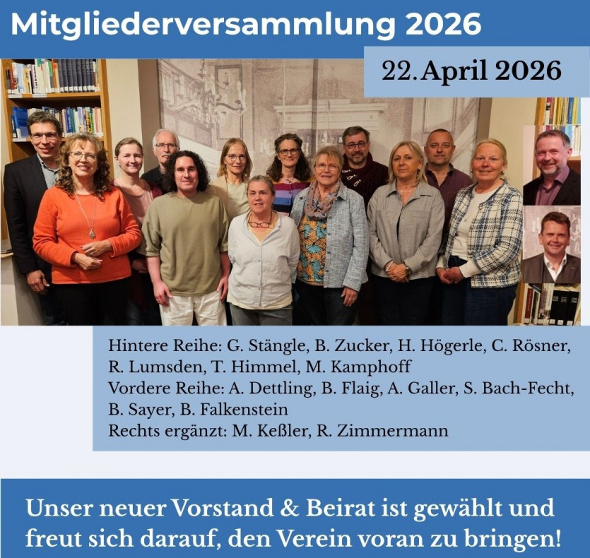 Mitgliederversammlung 2026 am 22. April 2026