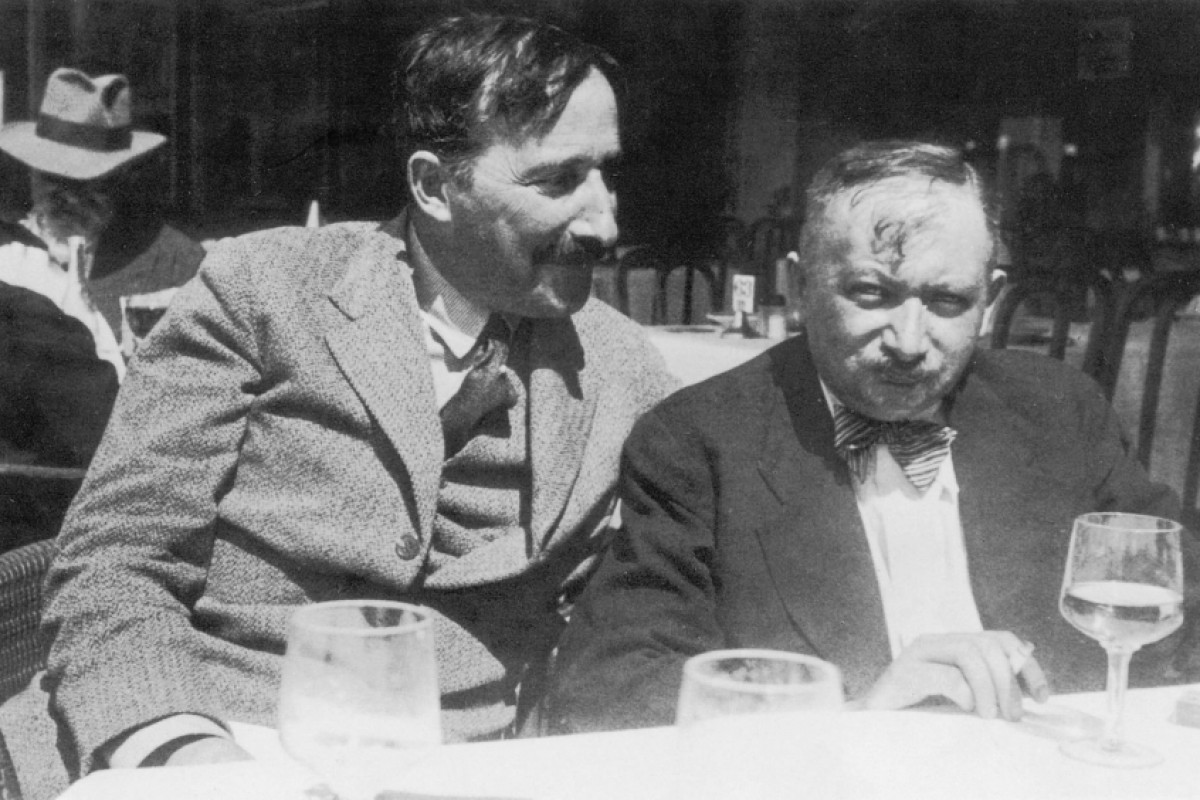 Stefan Zweig und Joseph Roth 1936 in Ostende
