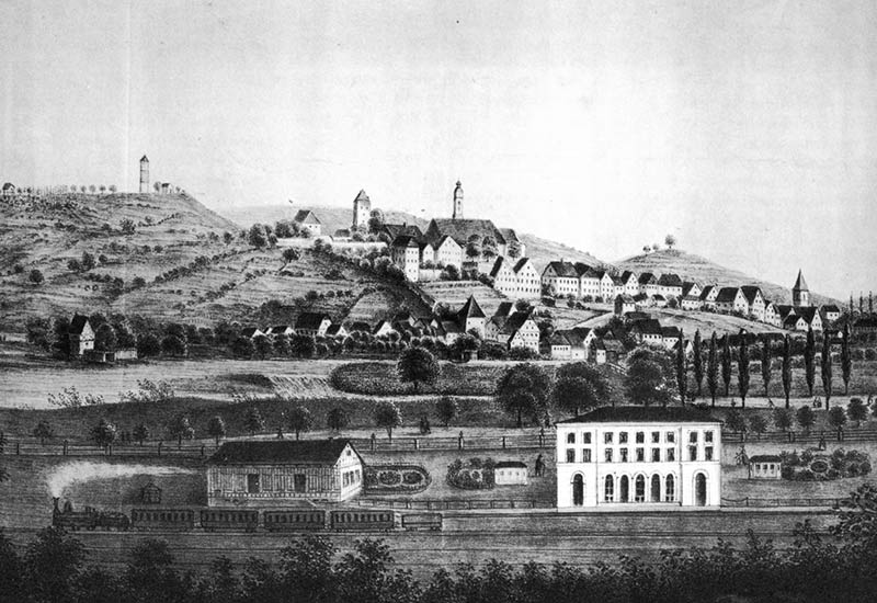 Nach 1866 wurde Horb zum wichtigen Bahnknotenpunkt.